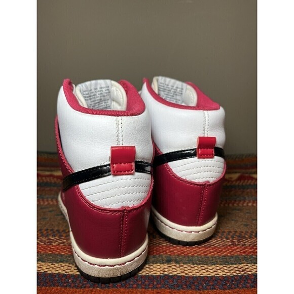 Nike Dunk Sky Hi Bright Magenta Sneakers 528899-502 Black White Wedge 7.5 - Picture 6 of 12